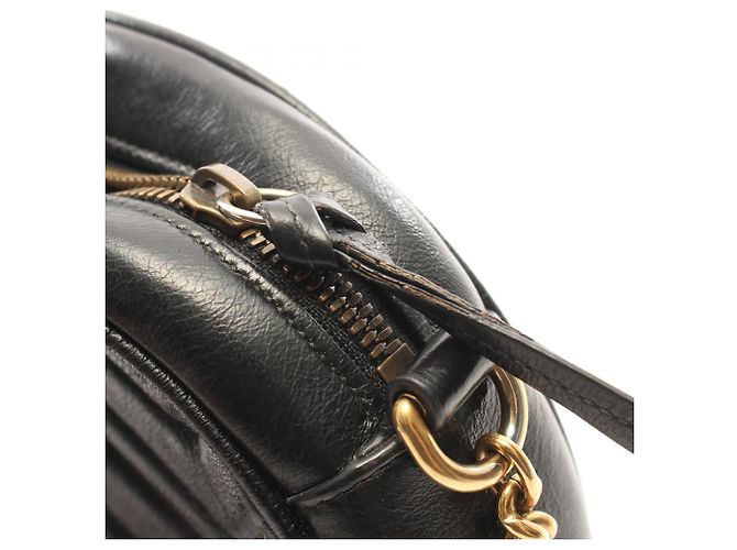 Borsa a tracolla mini rotonda Gucci GG Marmont Nero - vista 7