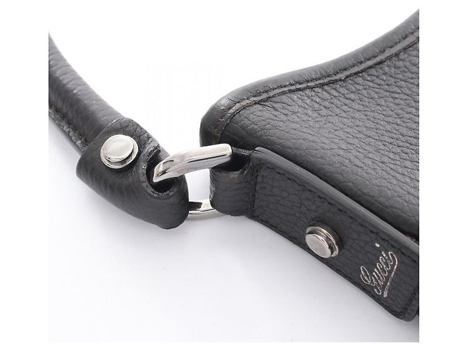 Borsa a tracolla Gucci Abbey in pelle nera Nero - vista 5