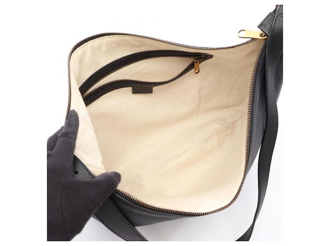 Gucci Half Moon Hobo Vintage Logo Schultertasche Schwarz Mehrfarben - Ansicht 3