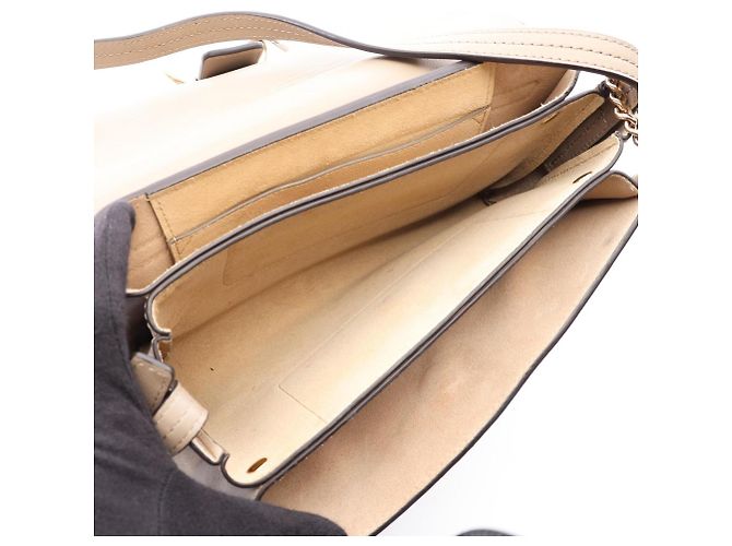 Bolsa de Ombro Chloé Faye Bege - vista 3