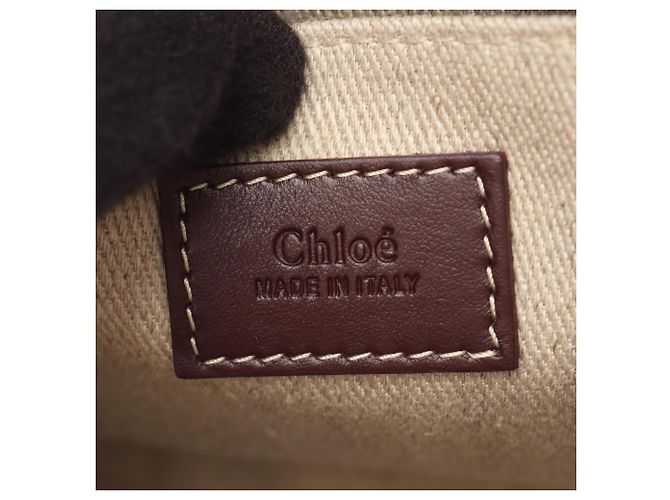 Bolso Tote 2-Way Chloé Woody Small Castaño Rosa Beige - vista 4