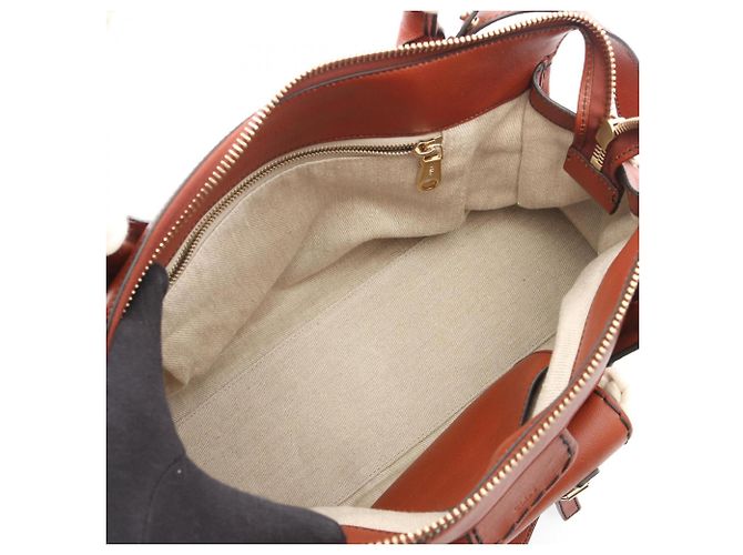 Sac à main 2-Way Chloé Chloe Edith Marron Blanc - vue 3