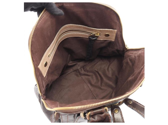 Bolsa Chloé Chloe Bay - Couro castanho Marrom - vista 3