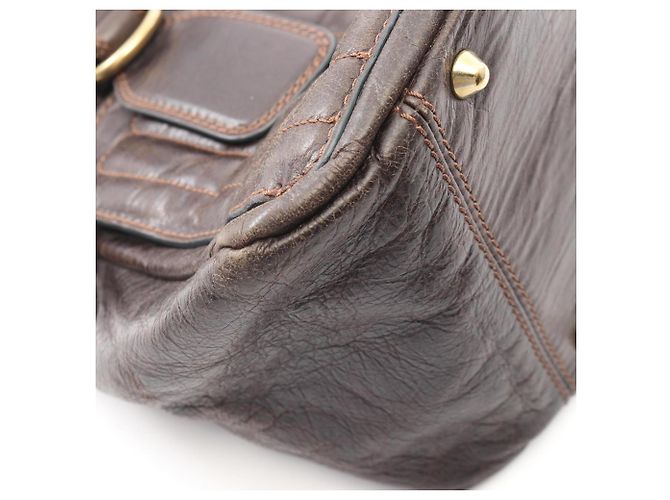 Bolsa Chloé Chloe Bay - Couro castanho Marrom - vista 8