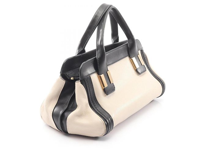 Borsa a mano 2-Way Chloé Little Alice Nero Beige - vista 2