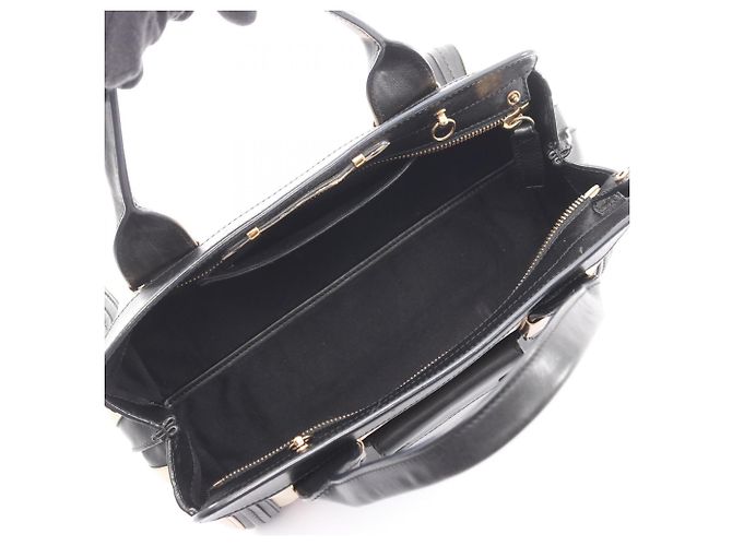 Borsa a mano 2-Way Chloé Little Alice Nero Beige - vista 3