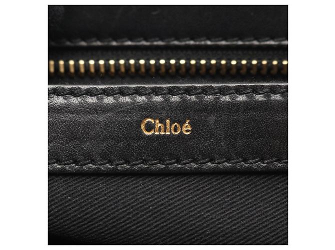 Borsa a mano 2-Way Chloé Little Alice Nero Beige - vista 4