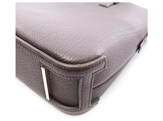 Hermès Hermes Escapada Ebene Handtasche Braun - Ansicht 10