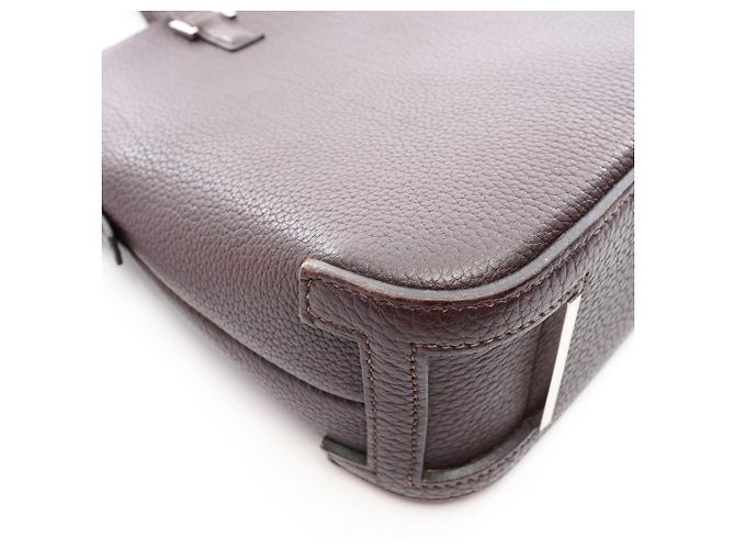 Hermès Hermes Escapada Ebene Handtasche Braun - Ansicht 11