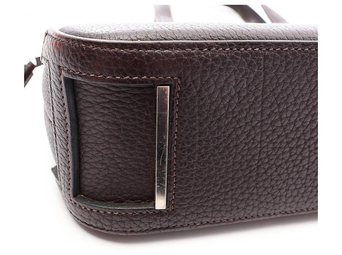 Hermès Hermes Escapada Ebene Handtasche Braun - Ansicht 12