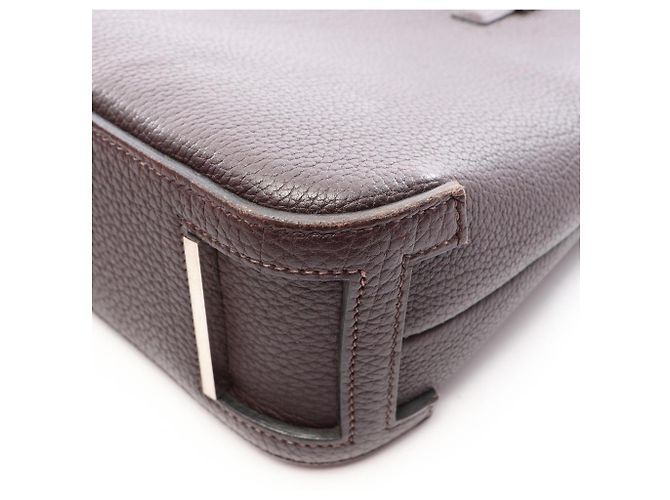 Hermès Hermes Escapada Ebene Handtasche Braun - Ansicht 8