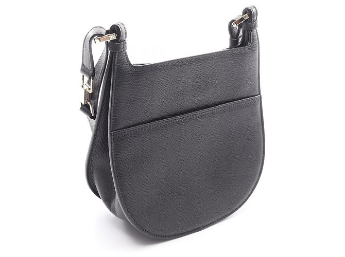 Borsa a tracolla Valextra Hobo Weekend Nero - vista 2
