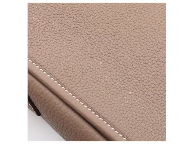 Hermès Hermes Victoria Messenger Schultertasche Braun Taupe - Ansicht 7