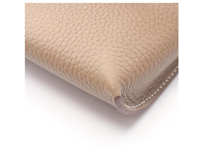 Hermès Borsa a tracolla Hermes Vide Poche Etoupe Marrone Taupe - vista 6