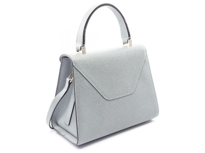 Borsa a mano 2-Way Mini Iside Valextra Blu - vista 2