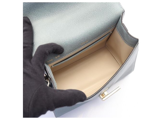 Borsa a mano 2-Way Mini Iside Valextra Blu - vista 3