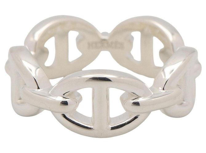 Ring Hermès Anello Hermes Enchainée PM Argento - vista 2