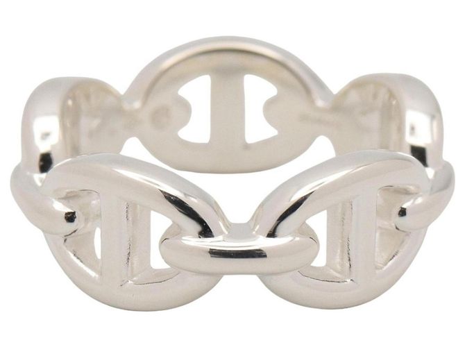 Ring Hermès Anello Hermes Enchainée PM Argento - vista 3
