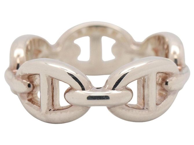 Ring Hermès Anello Hermes Enchainée PM Argento - vista 3