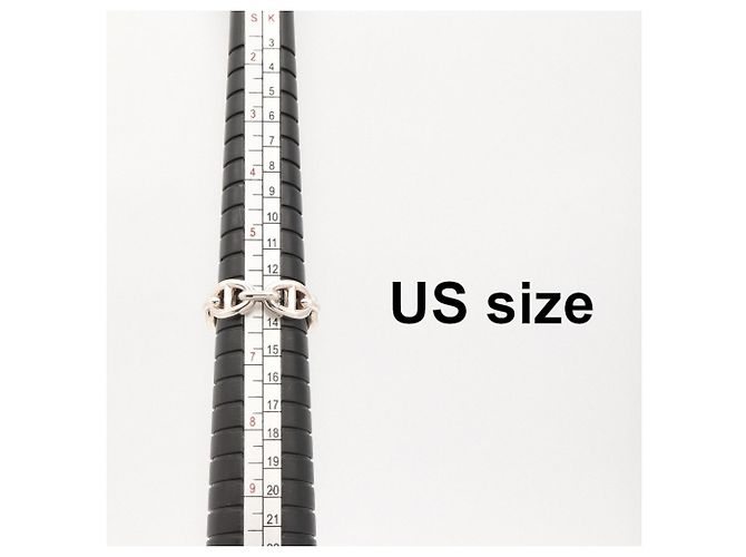 Ring Hermès Anello Hermes Enchainée PM Argento - vista 7