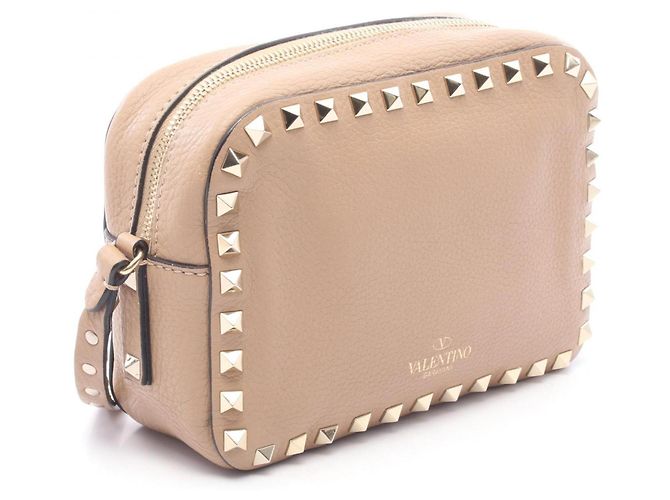 Bolso Camera Valentino Rockstud Beige - vista 2