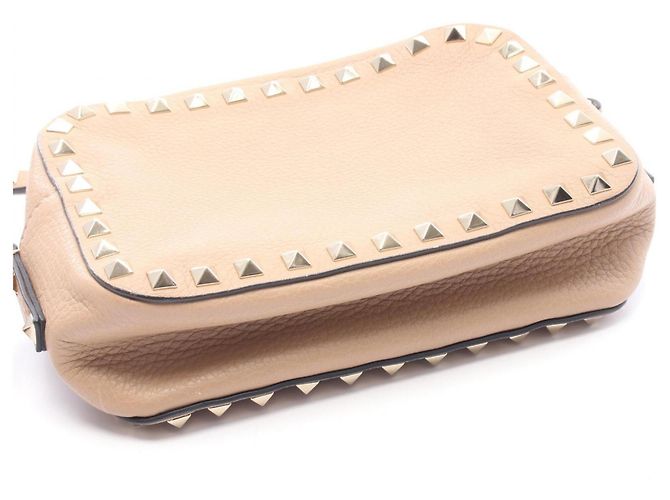 Bolso Camera Valentino Rockstud Beige - vista 5
