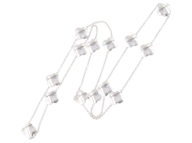 Collana Pure Alhambra 14 Motivi Van Cleef & Arpels Argento - vista 2