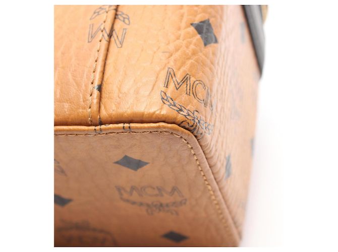 MCM Visetos 2-Way Handtasche Braun Schwarz - Ansicht 10