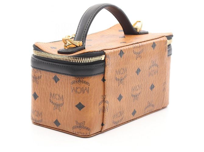 MCM Visetos 2-Way Handtasche Braun Schwarz - Ansicht 2