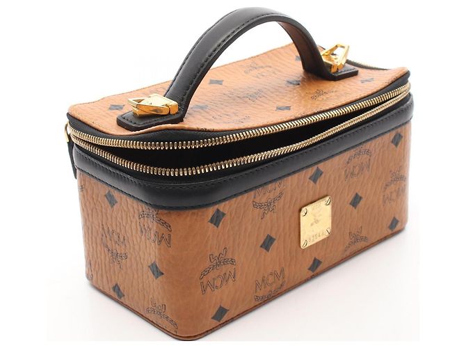 MCM Visetos 2-Way Handtasche Braun Schwarz - Ansicht 5