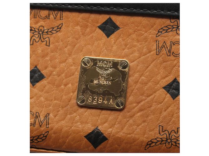MCM Visetos 2-Way Handtasche Braun Schwarz - Ansicht 6