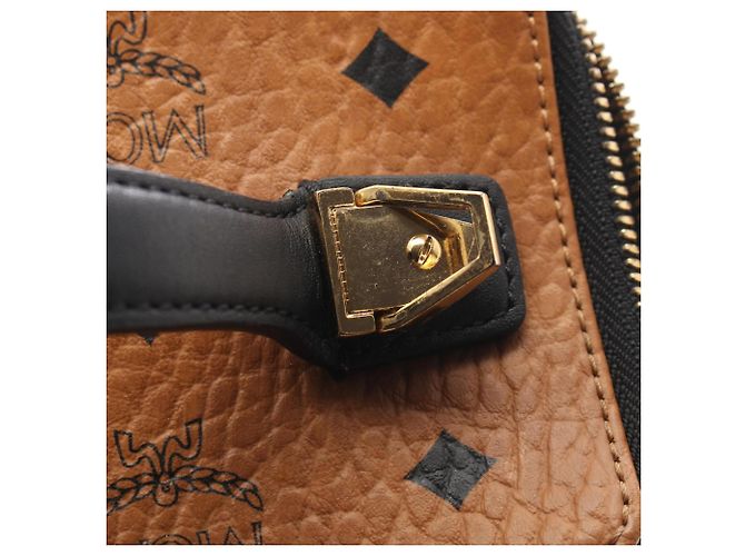 MCM Visetos 2-Way Handtasche Braun Schwarz - Ansicht 7