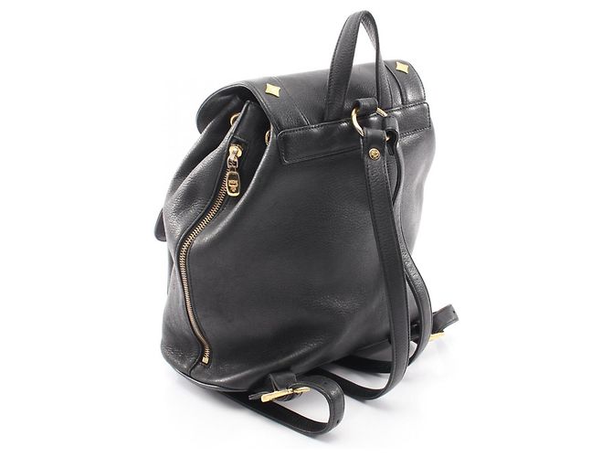 MCM Studded Backpack/Handbag Black - view 2