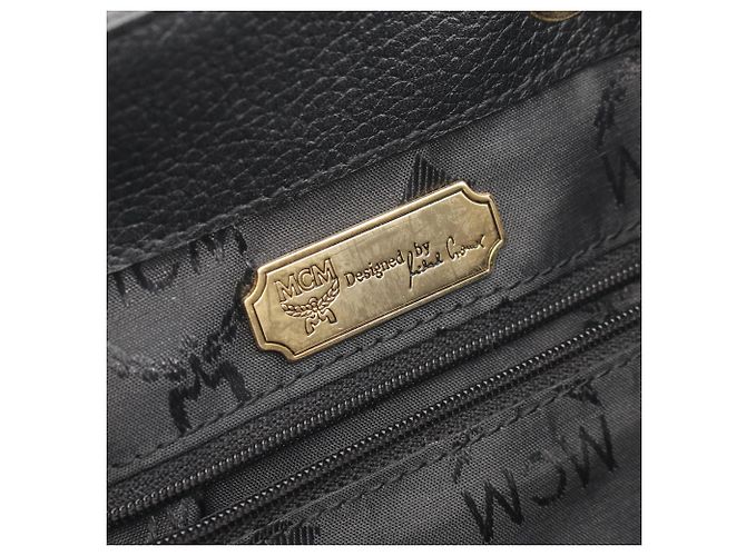 MCM Studded Backpack/Handbag Black - view 4
