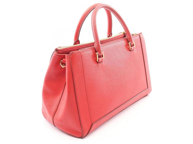 Borsa a mano 2-Way MCM Logo in pelle rossa Rosso - vista 2