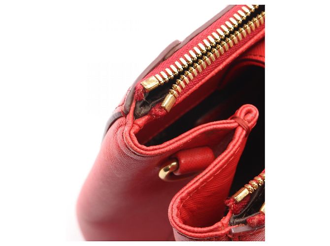 Borsa a mano 2-Way MCM Logo in pelle rossa Rosso - vista 6