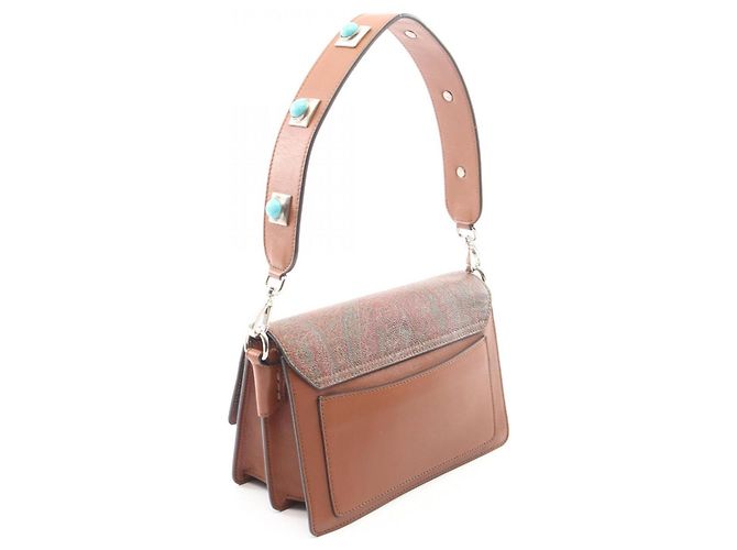 Etro Paisley 2-Way Handtasche Braun - Ansicht 2