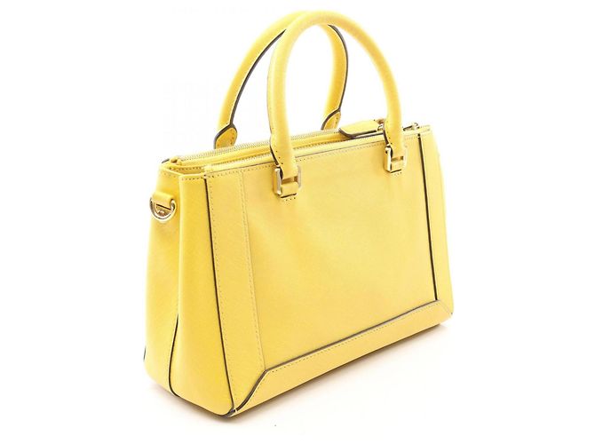 Borsa 2-Way MCM in pelle gialla Giallo - vista 2