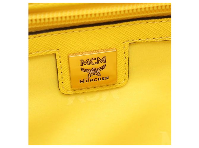 Borsa 2-Way MCM in pelle gialla Giallo - vista 4