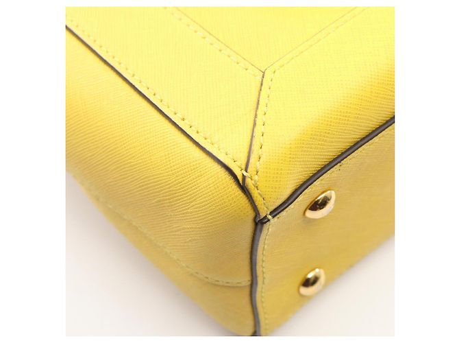 Borsa 2-Way MCM in pelle gialla Giallo - vista 7
