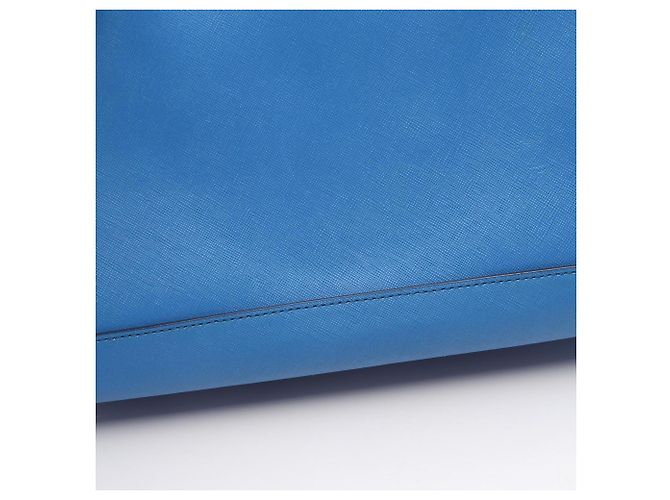 MCM 2-Way Handtasche aus blauem Leder - Ansicht 9