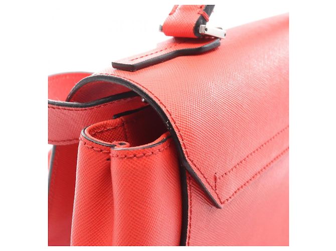 MCM 2-Way Lederhandtasche in Rot - Ansicht 7