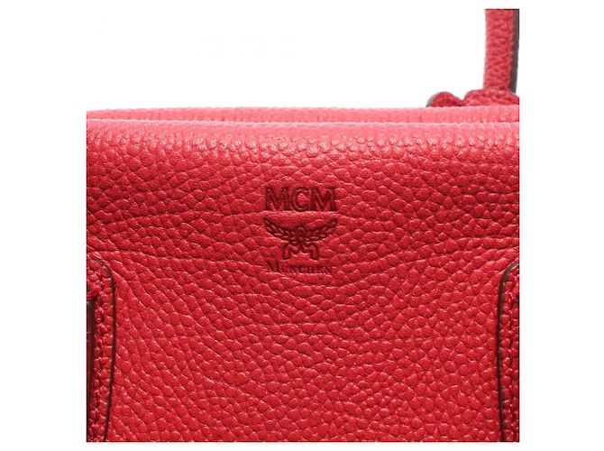 Borsa a mano in pelle 2-Way MCM Milla da donna, Red Rosso - vista 4