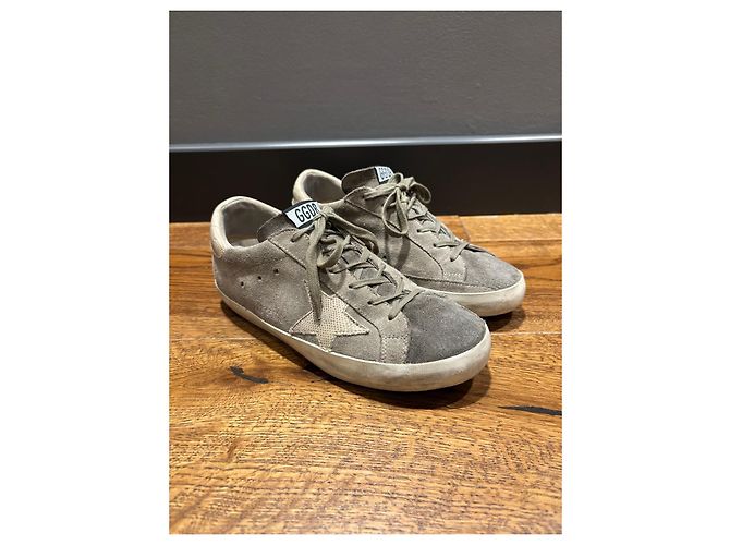 Golden Goose Superstar Sneakers Beige Grigio - vista 2