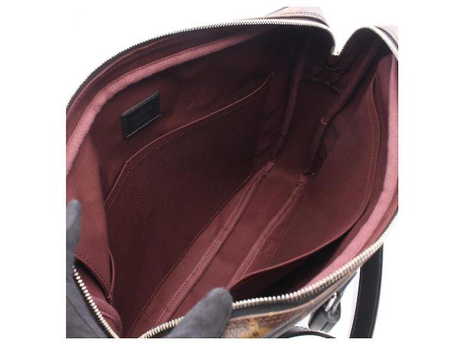 Borsa e borsa da lavoro 2-Way Louis Vuitton PDV PM Monogram Macassar Marrone Nero - vista 3