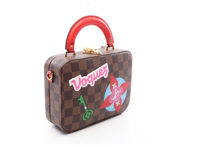 Borsa 2-Way Louis Vuitton LV Stories Box Marrone Damier ebene - vista 2