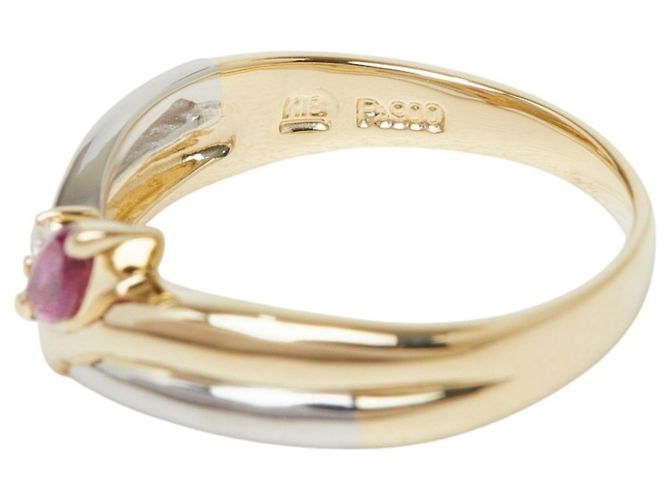 Anello Seiko con rubini e diamanti - vista 6