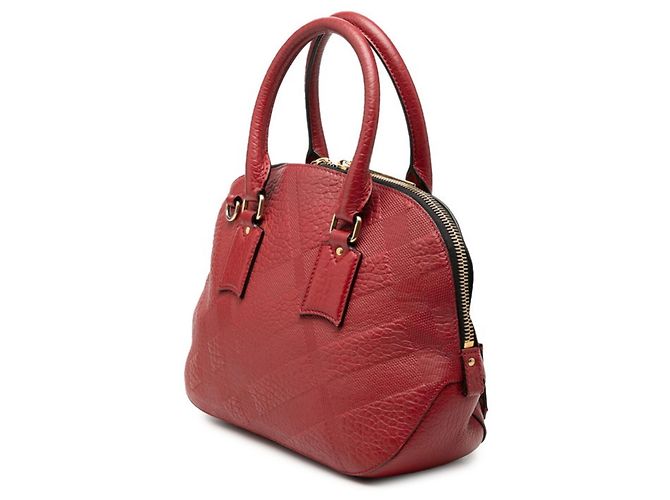 Borsa a mano e a tracolla Burberry in pelle rossa Rosso - vista 2