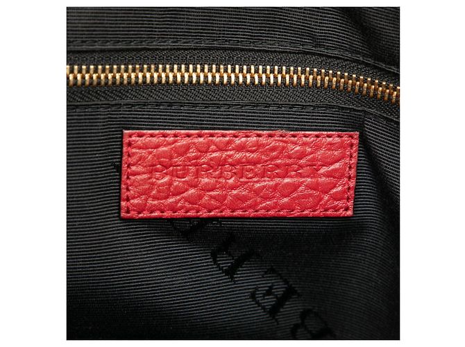 Borsa a mano e a tracolla Burberry in pelle rossa Rosso - vista 5