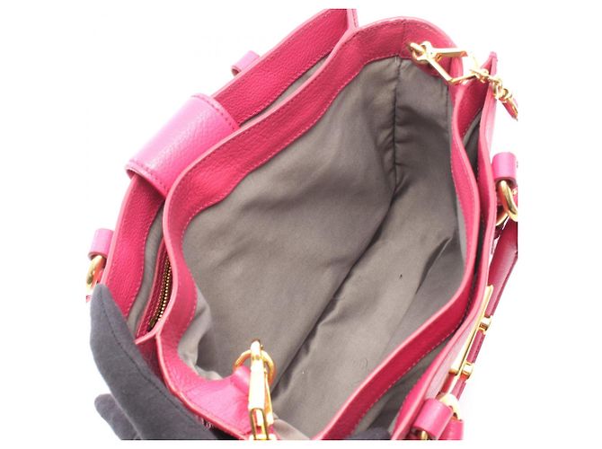 Miu Miu Madras 2-Way Handtasche Pink - Ansicht 3